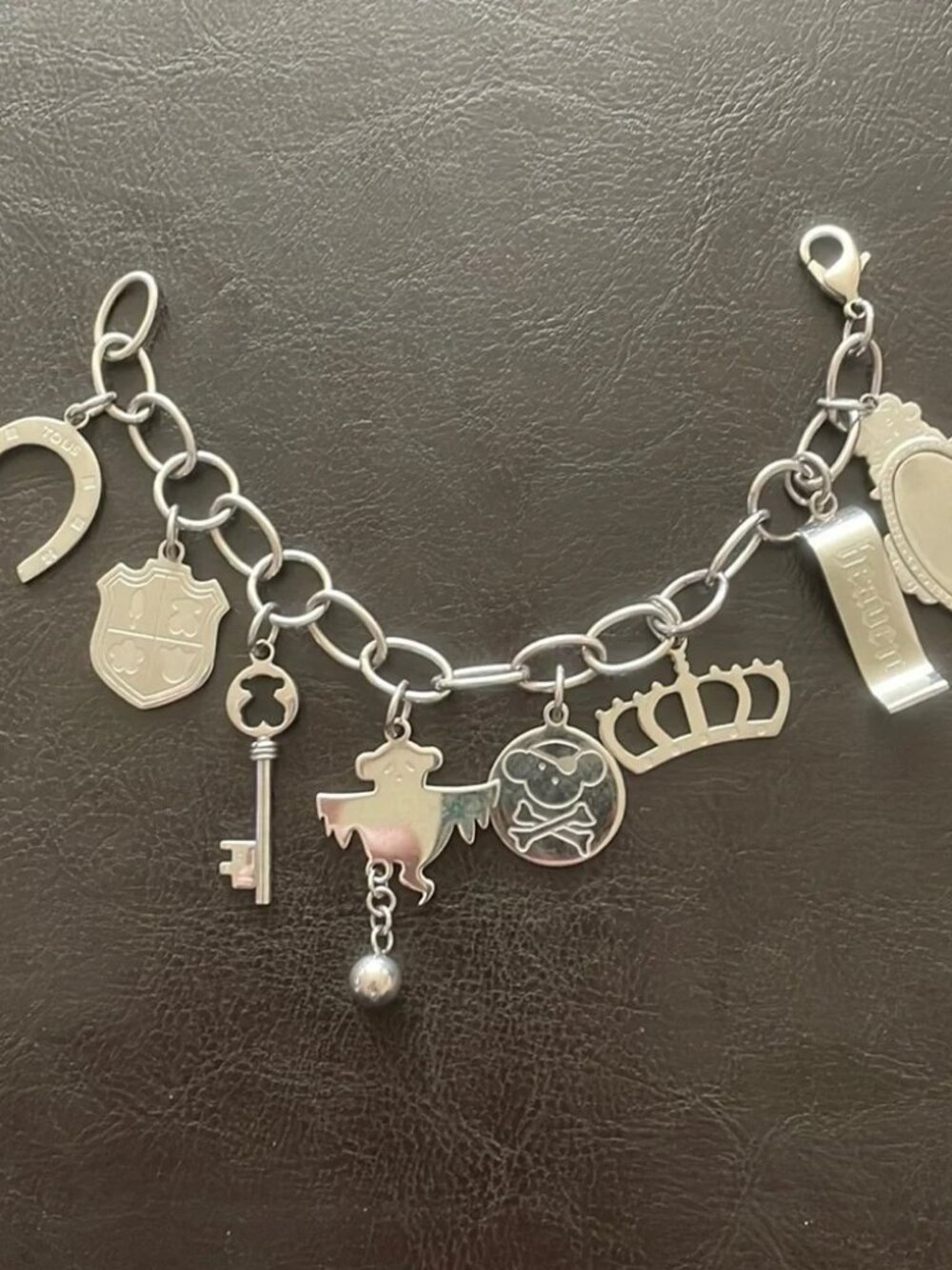 Rare Tous Pulsera Tous in Heaven charms Rock Bracelet
